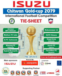Chitwan Gold Cup football tournament from September 10